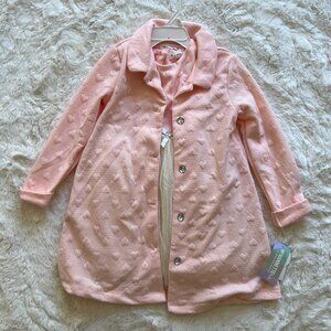 Nannette Kids 2-Piece Pink Coat and Pink/White Dress Size 4T NWT